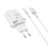 Borofone BA36A + Кабель USB Type-C Сетевое зарядное устройство 18W (Белое)