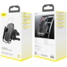 Baseus Rock-solid Electric Holder Wireless charger Автомобильный держатель для телефона с беспроводной быстрой зарядкой (WXHW01-01) Black