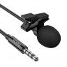 Hoco L14 Петличный микрофон 3,5 мм TRRS (Черный, 200 см)