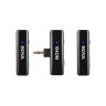 BOYALINK Компактная беспроводная микрофонная система 2,4 ГГц (3в1 Lightning, USB-C, 3,5 мм TRS)