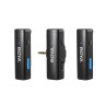 BOYALINK Компактная беспроводная микрофонная система 2,4 ГГц (3в1 Lightning, USB-C, 3,5 мм TRS)