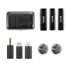 BOYALINK Компактная беспроводная микрофонная система 2,4 ГГц (3в1 Lightning, USB-C, 3,5 мм TRS)