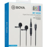 Boya BY-M2D Двойной петличный микрофон с переходником Lightning для устройств Apple