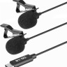 Boya BY-M3D Двойной петличный микрофон с разъёмом USB Type-C