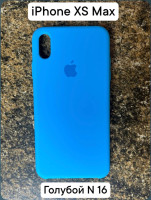 Силиконовый чехол-накладка для Apple Iphone XS MAX (Голубой №16)