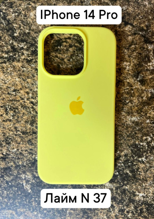 Силиконовый чехол-накладка для Apple Iphone 14 PRO (Лайм №37)
