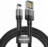 Baseus CALKLF-GG1 Cafule Special Edition Кабель USB - Lightning 100 см (черно/серый)