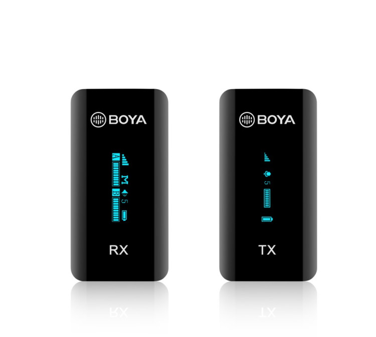 Boya BY-XM6-K1B Компактный беспроводной микрофон с зарядным кейсом